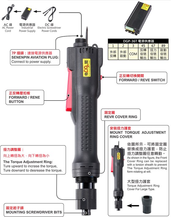 Industry-grade precision brushless electric screwdriver