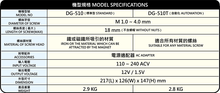 High-precision turntable screw assembly machine DG-510/DG-510T